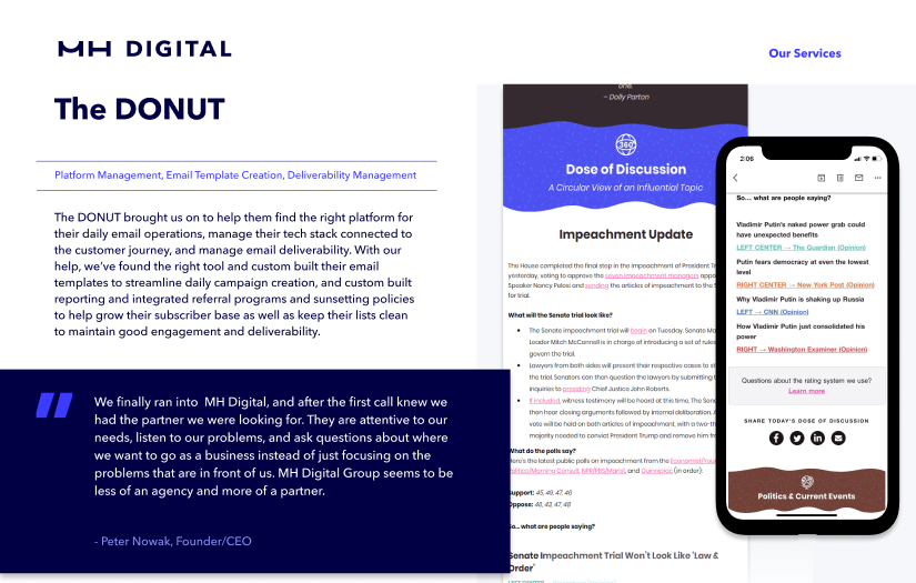 The DONUT Newsletter Email & Marketing Automation screenshot 1